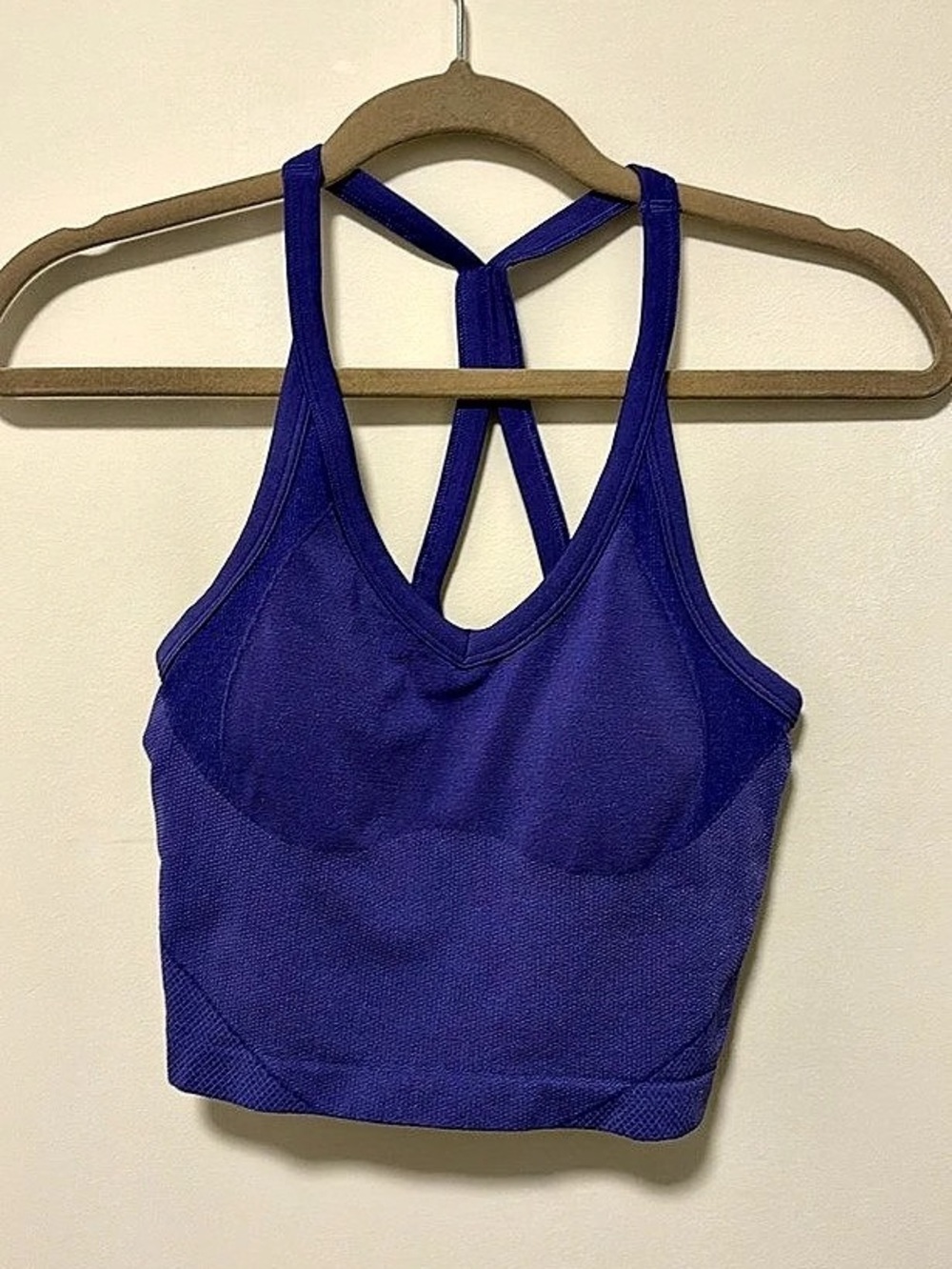 Lululemon Ebb to Street Cropped Racerback Tank Top Purple